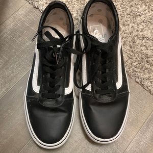Womens Black and White Vans